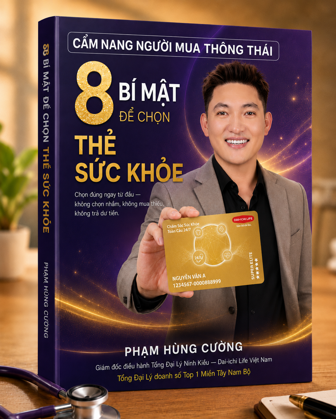 Bìa ebook 8 bí mật để chọn thẻ sức khỏe